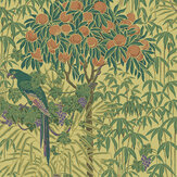 Papier peint Macaw - Jaune vif - 1838 Wallcoverings. Cliquez pour en savoir plus et lire la description.