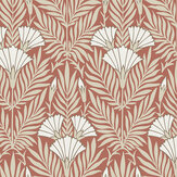 Floral Fanfare Wallpaper - Coral - by 1838 Wallcoverings. Click for more details and a description.