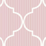 Cancello Green Wallpaper - Pink - by Galerie. Click for more details and a description.