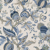 Jacobino Edra Wallpaper - Blue - by Galerie. Click for more details and a description.