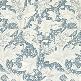 Wallflower Wallpaper - Woad Blue - by Morris. Click for more details and a description.