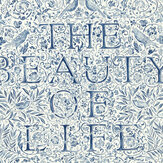 The Beauty of Life Wallpaper - Indigo - by Morris. Click for more details and a description.