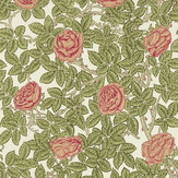 Rambling Rose Wallpaper - Twining Vine - by Morris. Click for more details and a description.