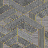 Hexagon - sold by the metre Wallpaper - Steel - by Coordonne. Click for more details and a description.