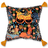 Fasnacht Velvet Cushion - Anthracite - by Mind the Gap. Click for more details and a description.