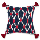 Seebensee Square Cushion - Blue/ Red/ White - by Mind the Gap. Click for more details and a description.