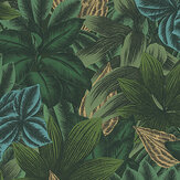 Garden of Bali Wallpaper - Emerald  - by Metropolitan Stories. Click for more details and a description.
