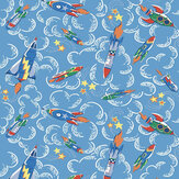 Rockets Wallpaper - Blue - by Cath Kidston . Click for more details and a description.
