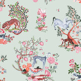 Painted Kingdom Wallpaper - Duck Egg - by Cath Kidston . Click for more details and a description.