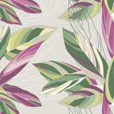 Botanical Calathea Leaves Large  Mural - Grey - by Origin Murals. Click for more details and a description.