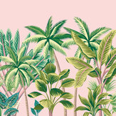 Tropical Palm Trees Large Mural - Pink - by Origin Murals. Click for more details and a description.