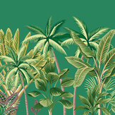 Tropical Palm Trees Large Mural - Green - by Origin Murals. Click for more details and a description.