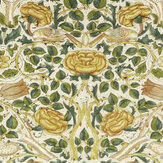 Rose Fabric - Weld / Leaf Green - by Morris. Click for more details and a description.