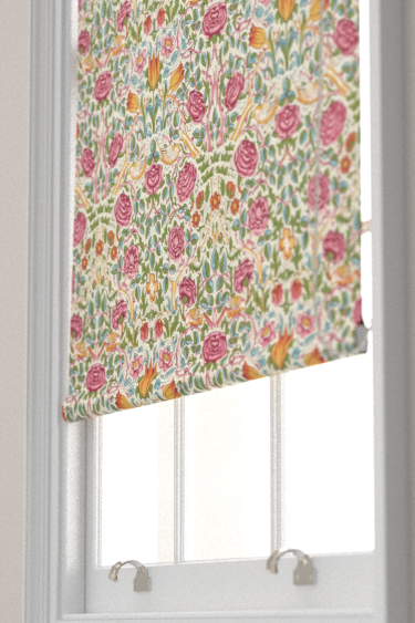 Rose Blind - Boughs Green / Rose - by Morris. Click for more details and a description.