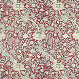 Trent Fabric - Madder / Webbs Blue - by Morris. Click for more details and a description.