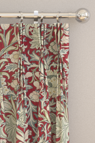 Trent Curtains - Madder / Webbs Blue - by Morris. Click for more details and a description.