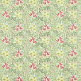 Bower  Fabric - Boughs Green / Rose - by Morris. Click for more details and a description.