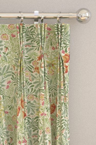 Bower  Curtains - Herball / Weld - by Morris. Click for more details and a description.