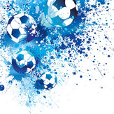 Football Splash Medium Mural - Blue - by Origin Murals. Click for more details and a description.
