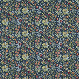 Flowers by May Fabric - Indigo - by Morris. Click for more details and a description.