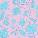 Hermosa Wallpaper - Pink / Turquoise - by Wear The Walls. Click for more details and a description.