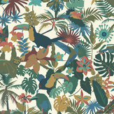Selva Wallpaper - Peacock - by Wear The Walls. Click for more details and a description.