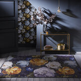 Floretta Rug - Mineral/ Charcoal - by Clarke & Clarke. Click for more details and a description.