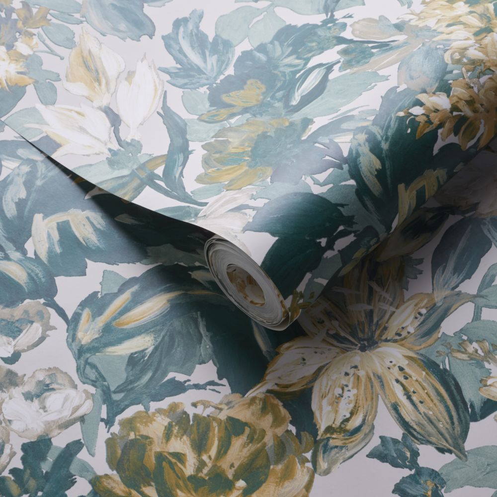 Lilum Wallpaper - Glade - by Clarke & Clarke