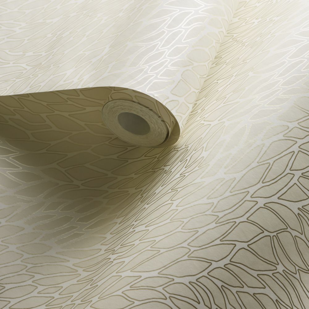 Corallino Wallpaper - Ivory - by Clarke & Clarke