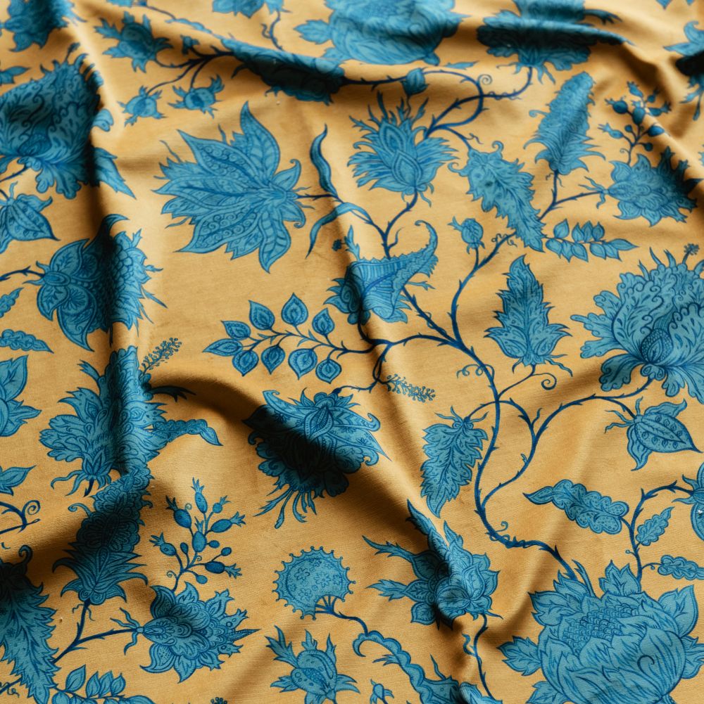 Hermosa Velvet Fabric - Citrine / Zircon - by Wear The Walls
