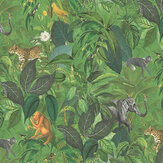 Amazon Motif Wallpaper - Green - by Galerie. Click for more details and a description.