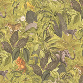 Amazon Motif Wallpaper - Yellow - by Galerie. Click for more details and a description.