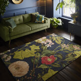 Passiflora Rug - Midnight /Spice - by Clarke & Clarke. Click for more details and a description.