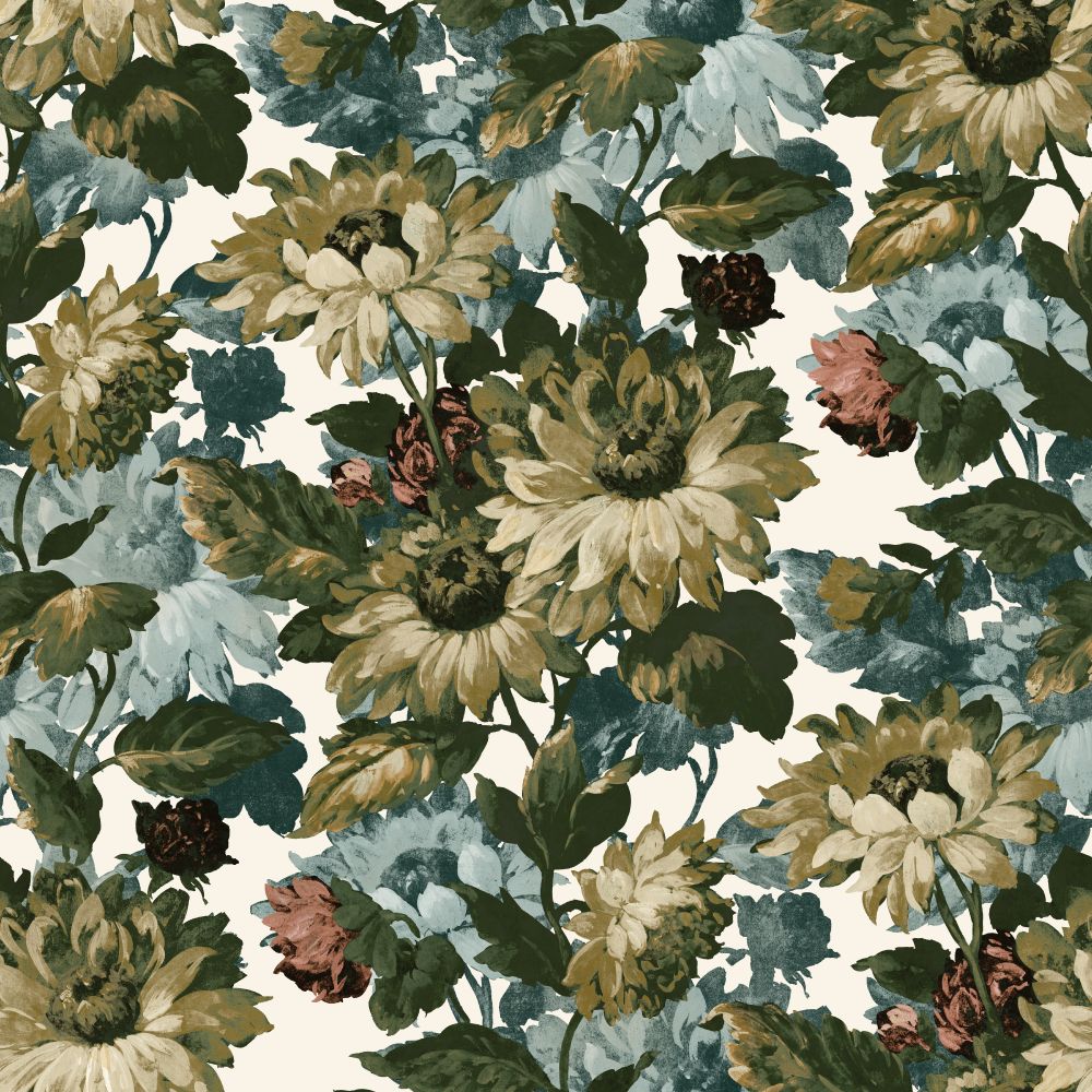 Sunforest Fabric - Antique - by Clarke & Clarke