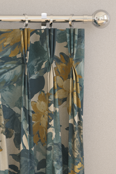 Sunforest Curtains - Denim / Linen - by Clarke & Clarke. Click for more details and a description.
