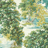 Ancient Canopy Wallpaper - Sap Green - by Sanderson. Click for more details and a description.