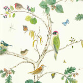 Woodland Chorus Wallpaper - Botanical / Multi - by Sanderson. Click for more details and a description.