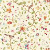 Arils Garden Wallpaper - Olive / Mulberry - by Sanderson. Click for more details and a description.