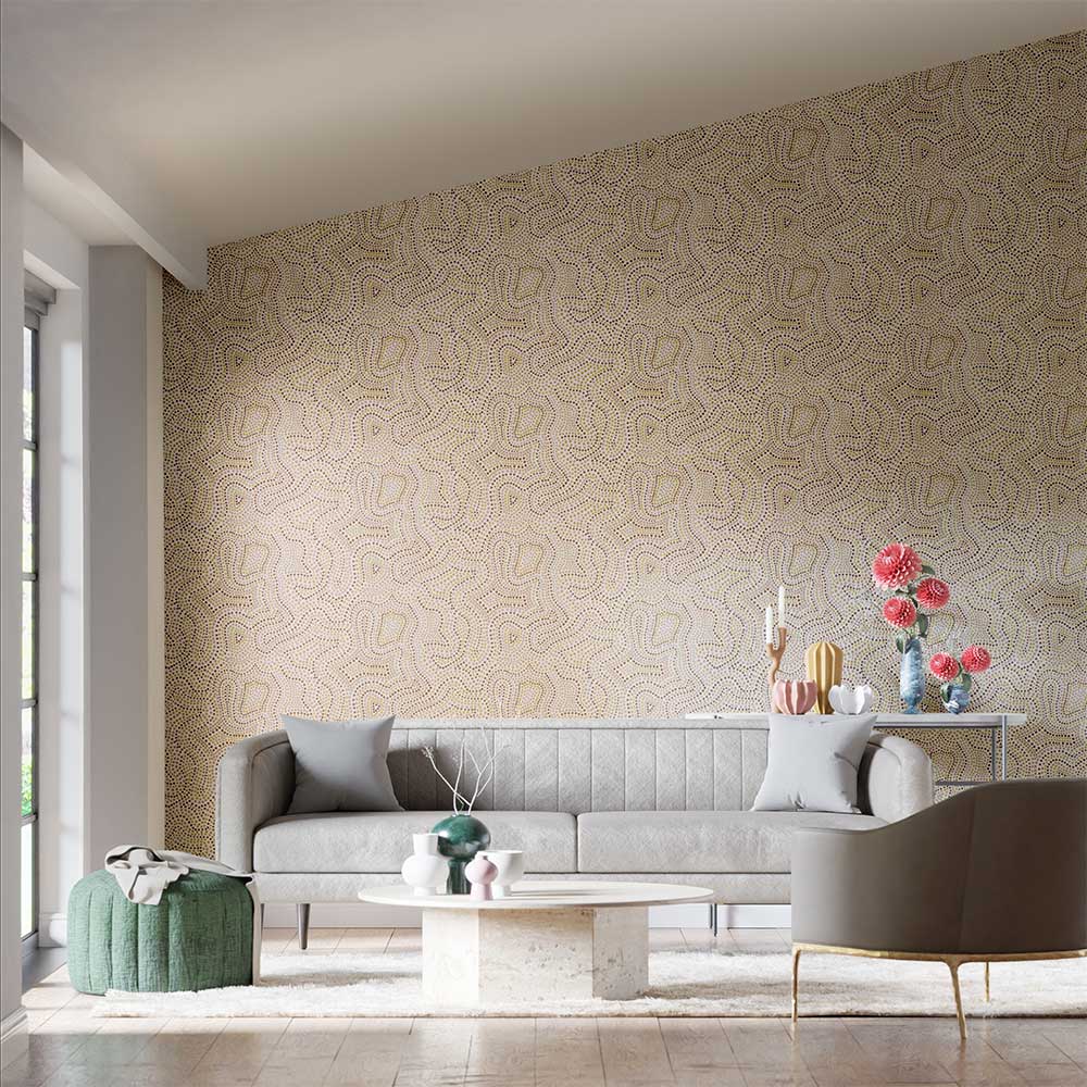 Sunstone Wallpaper - Pistachio - by Harlequin