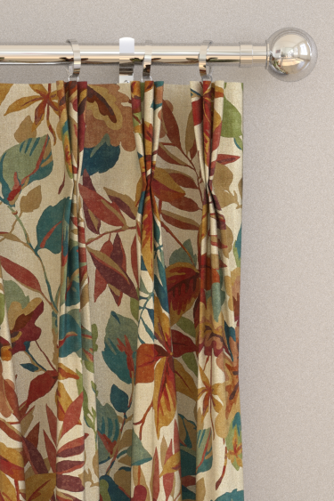 Robins Wood Curtains - Russet - by Sanderson. Click for more details and a description.