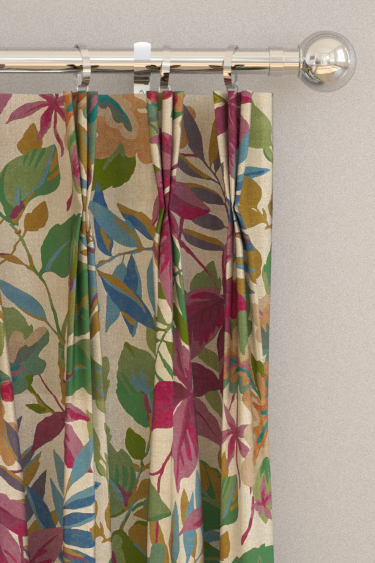 Robins Wood Curtains - Mulberry - by Sanderson. Click for more details and a description.