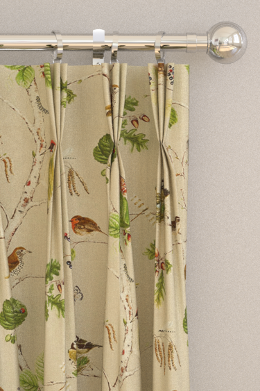 Woodland Chorus Curtains - Birch / Multi - by Sanderson. Click for more details and a description.
