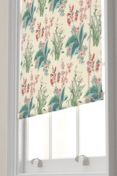 Enys Garden Blind - Blush / Jade - by Sanderson. Click for more details and a description.