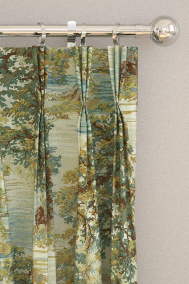 Ancient Canopy Curtains - Moss - by Sanderson. Click for more details and a description.