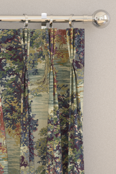 Ancient Canopy Curtains - Forest Green - by Sanderson. Click for more details and a description.