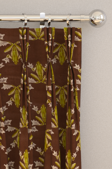 Wood Frog Curtains - Chocolate - by Harlequin. Click for more details and a description.