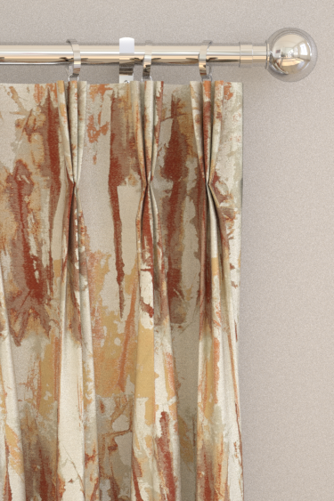 Eco Takara Curtains - Baked Terracotta - by Harlequin. Click for more details and a description.