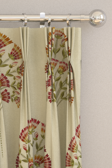 Sanderson Curtain/Up Fabric 'TULIP & BIRD - AMARANTH & BLUSH' 1.5 METRES  Velvet