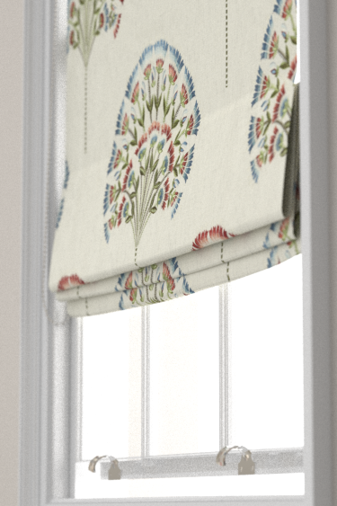 Wild Tulip Blind - Cranberry / Ivory - by Sanderson. Click for more details and a description.