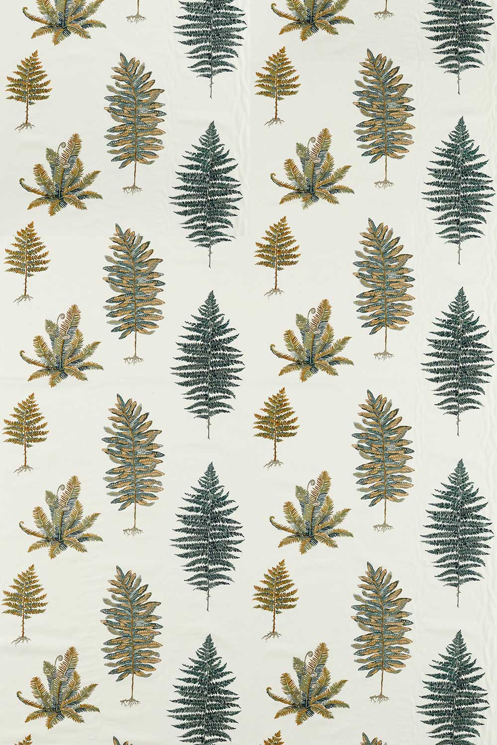 Fernery Fabric - Forest Green - by Sanderson